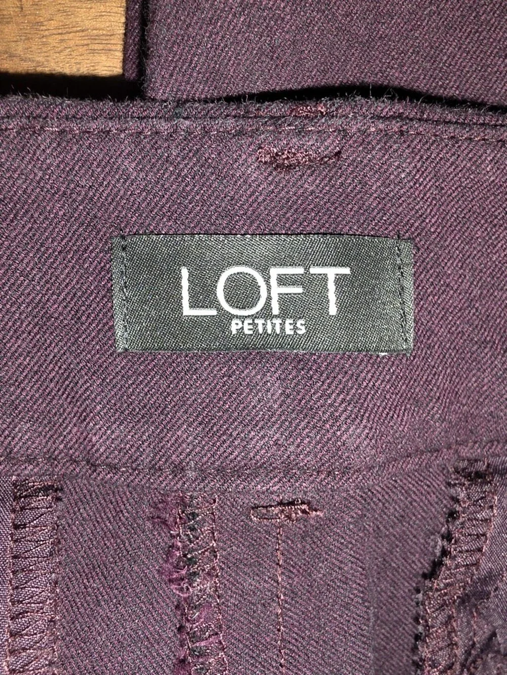 Deep Purple LOFT Petite Skinny Pants Size 6 Petite - Picture 7 of 7